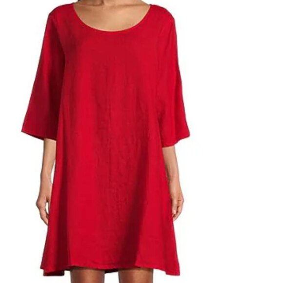 Bryn Walker Linen Dress with Pockets - Picture 7 of 7